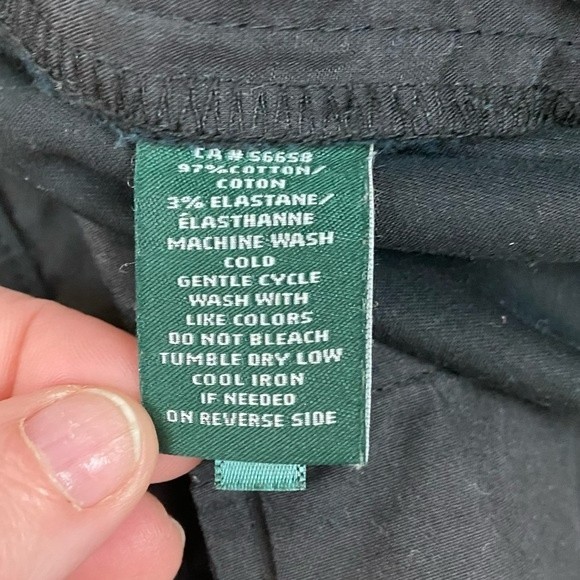 Lauren Ralph Lauren Black Bermuda Shorts Women’s Size 8 - Picture 7 of 7